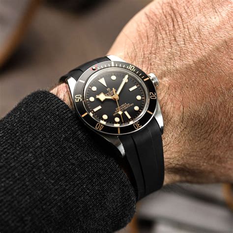 rubber strap for tudor black bay|black bay 58 straps.